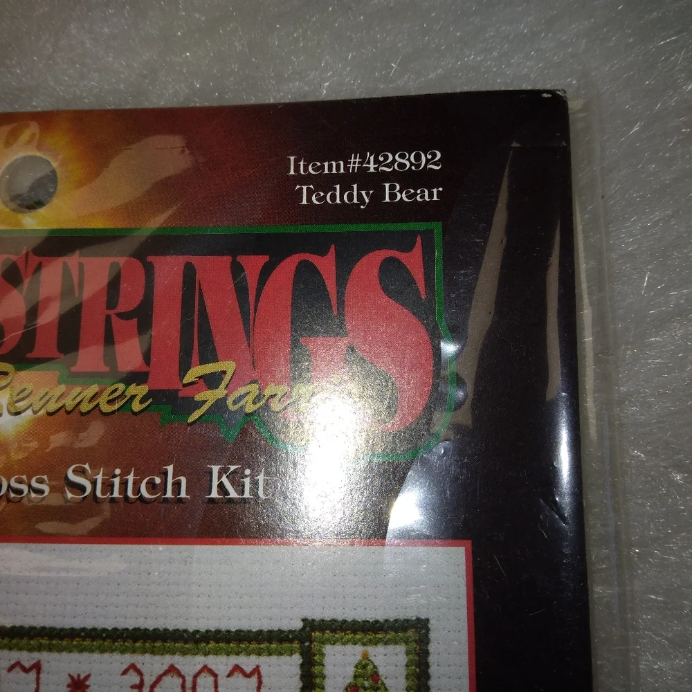Counted Cross Stitch KIT, Teddy Bear #42892 by Sally Renner Farris